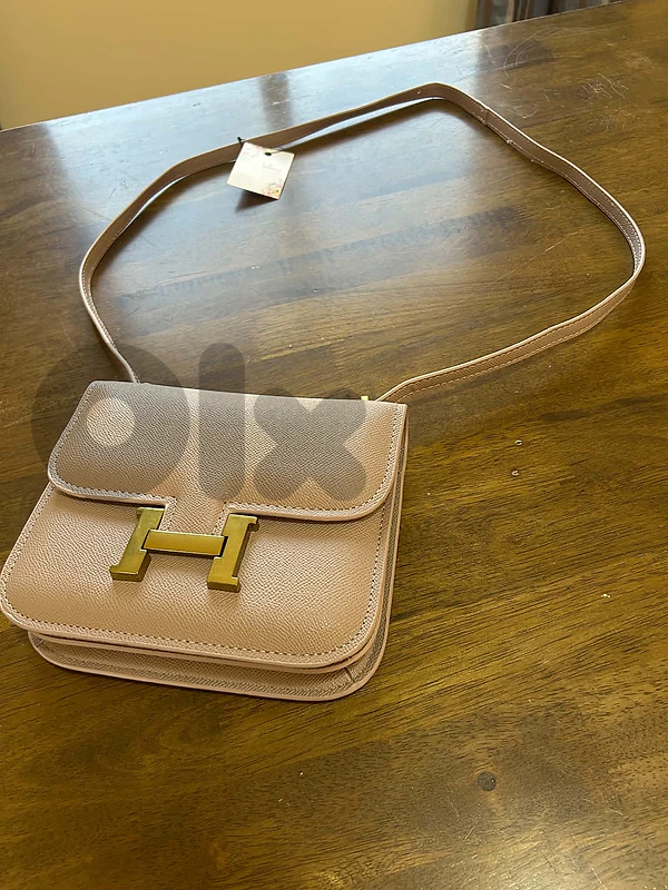 Mauve crossbody shoulder bag (small)