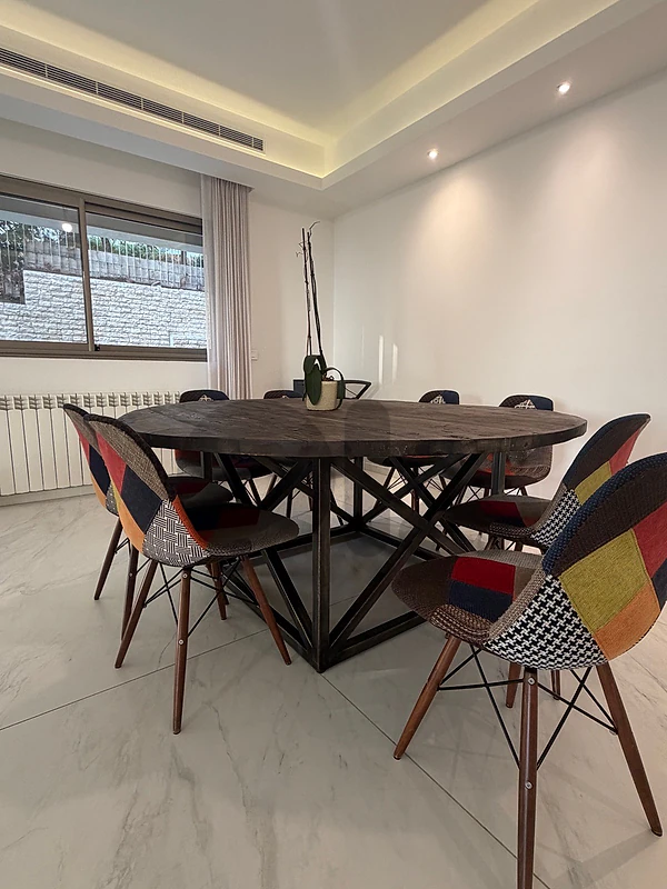 Timothy Oulton - Dining table with 8 chairs