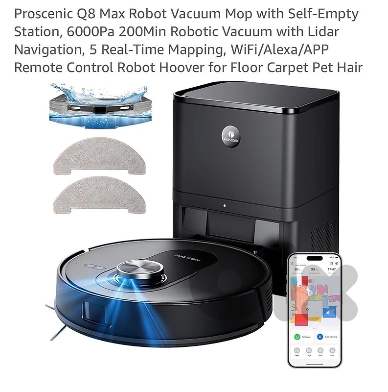 Proscenic Q8 max robot vacuum cleaner