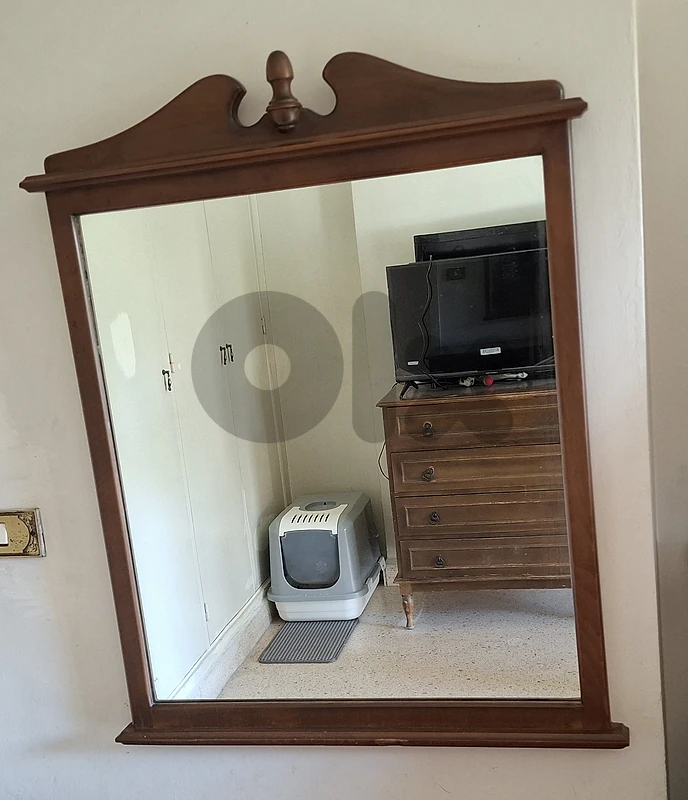 Vintage Wooden Wall/Dresser Mirror