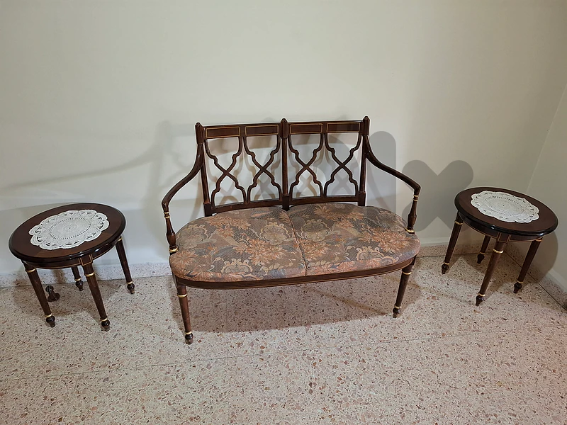 Vintage Sheraton-Style 3-Piece Salon Set