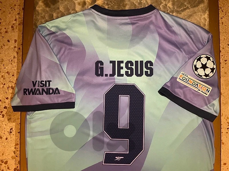 arsenal G.jesus 9 champions league adidas kit