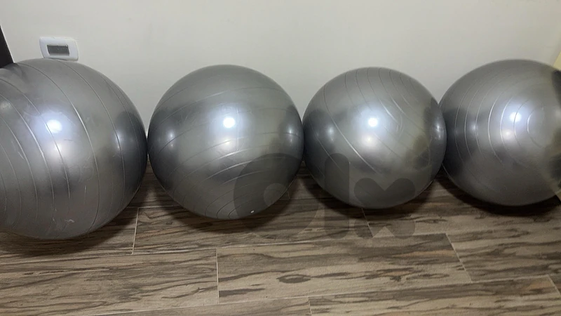 Set of 4 Silver Pilates/Exercise Stability Balls
