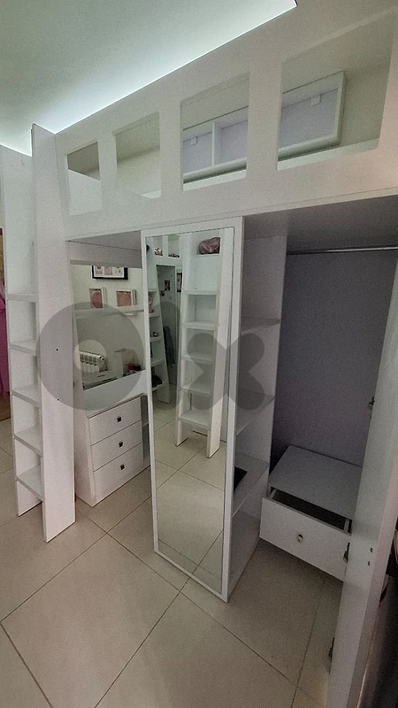 Loft Bed (Bed with closet and desk underneath) 500USD