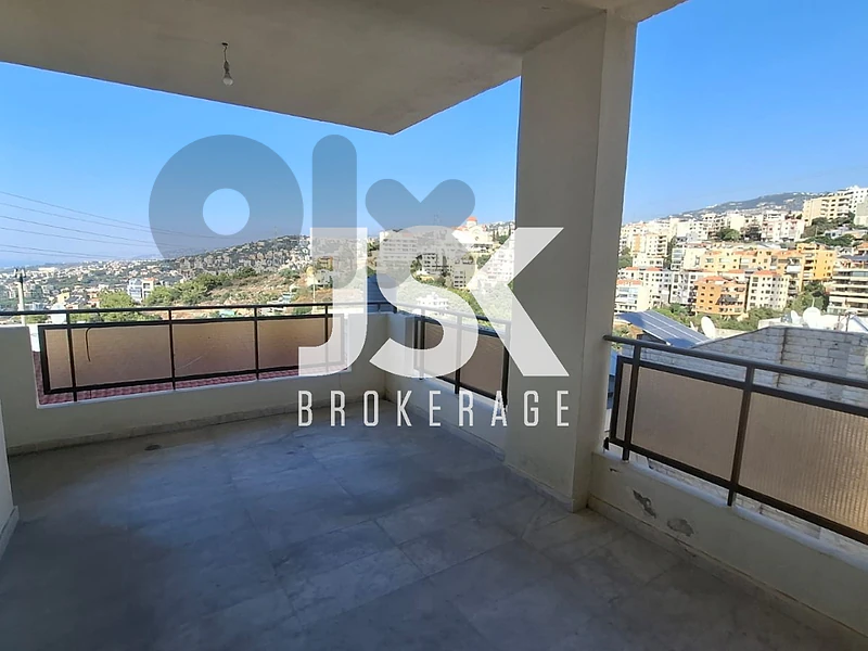 L22636 Apartment With Mountain & Sea View For Sale in Bsalim