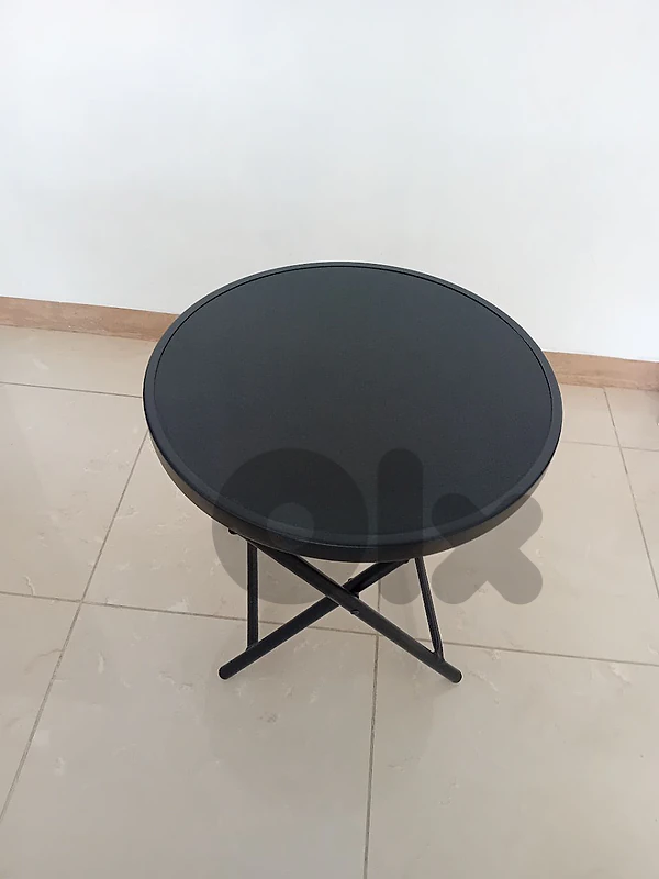 Steel & Tempered glass table