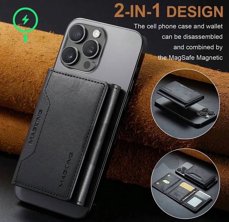 MAGSAFE LEATHER 2in1 WALLET & STAND