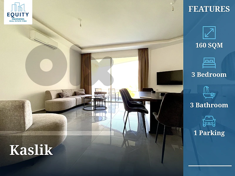 Furnished 160 SQM Apartment For Rent In Kaslik #RK29058