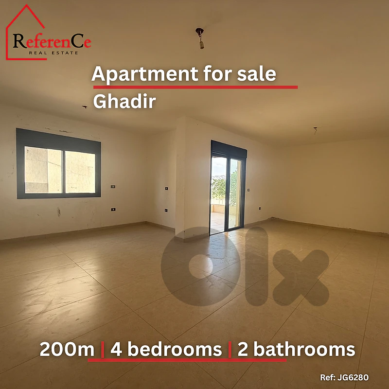 New apartment in Ghadir for sale شقة جديدة في غادير للبيع