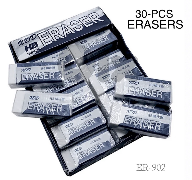 30-PC Eraser Set-perfect for school , office and everyday use..