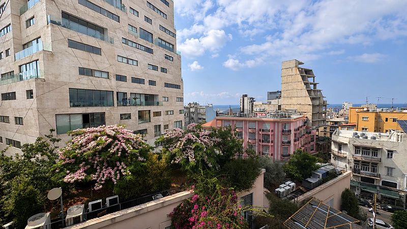 Three Bedroom Seaview Gardens in Mar Mikhael with Terrace