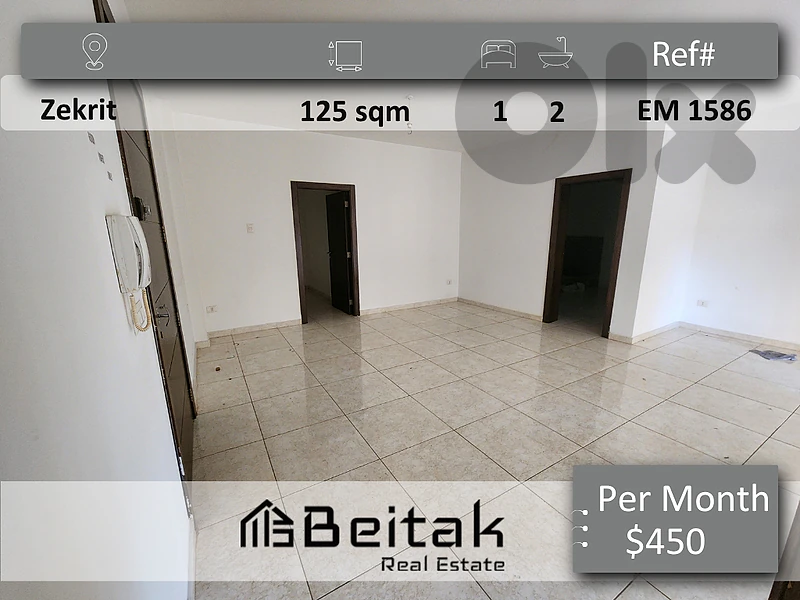 Apartment for rent in zaghrine