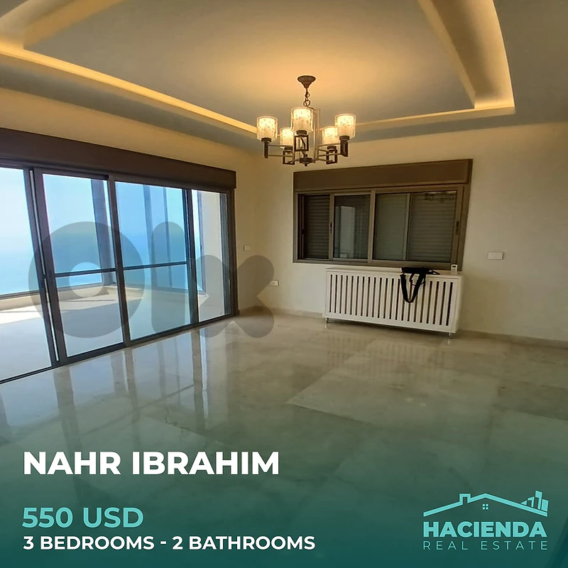Sea View Apartment For Rent In Nahr Ibrahim