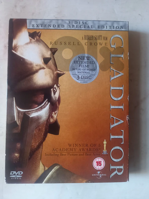 Gladiator  3 Disc Extended Special Edition DVDs