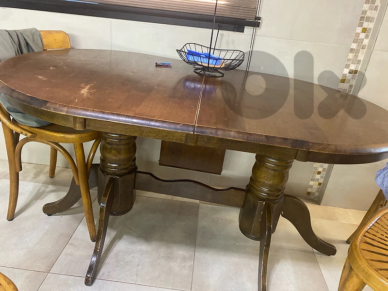 wood table kitchen