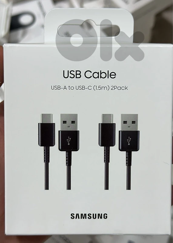 Samsung Usb-A to usb-c cable 1.5m 2 pack black