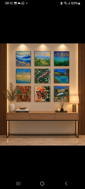 رسم زيتي ٩ لوحات بسعرى مغري135$