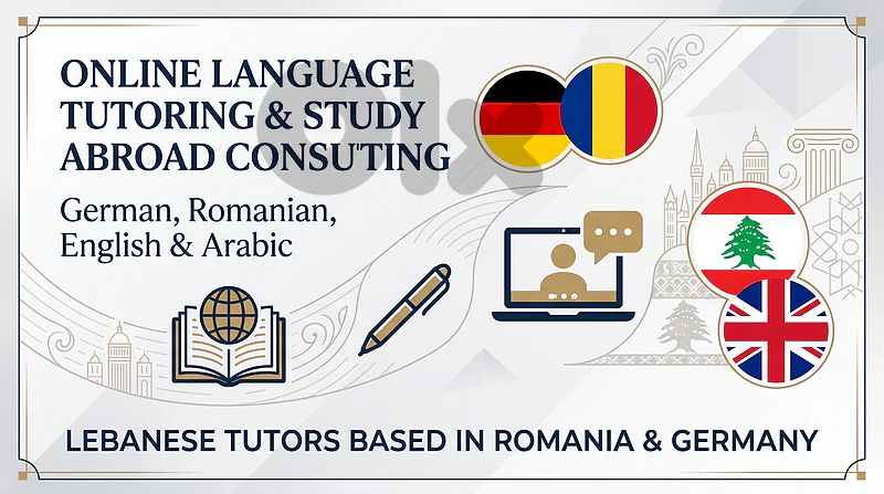 Language Lesson(German,Romanian,English,Arabic)study in europe consult