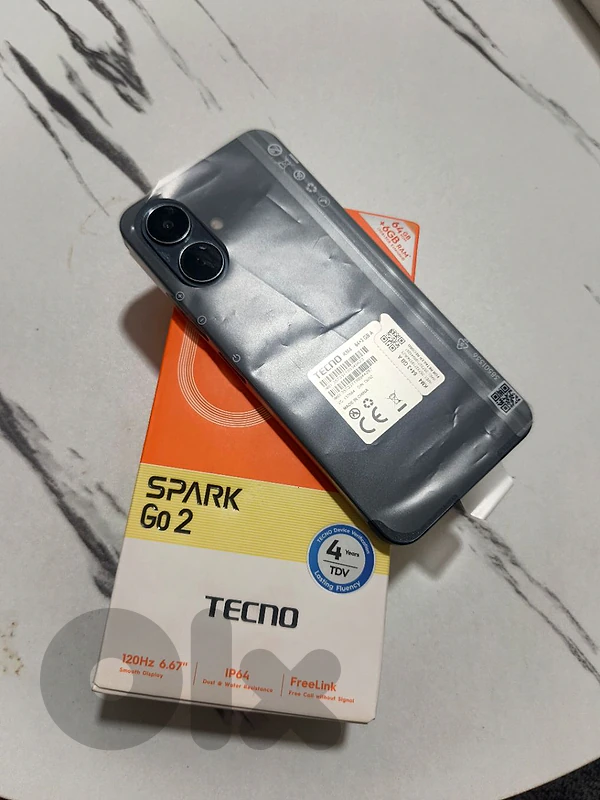 tecno spark go 2 4+4ram 64gb like new