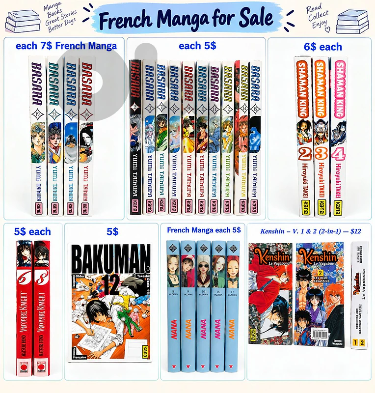 French manga for sale