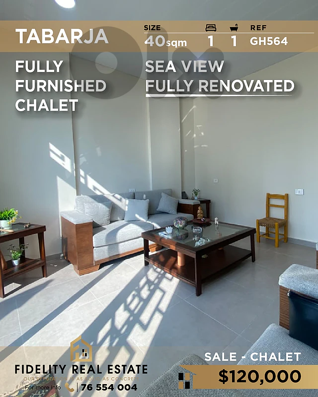 Chalet for sale in Tabarja GH564 شاليه  للبيع في طبرجا