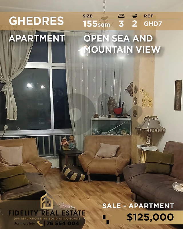 Apartment for sale in Ghedres GHD7 شقة للبيع في  غدرِاس