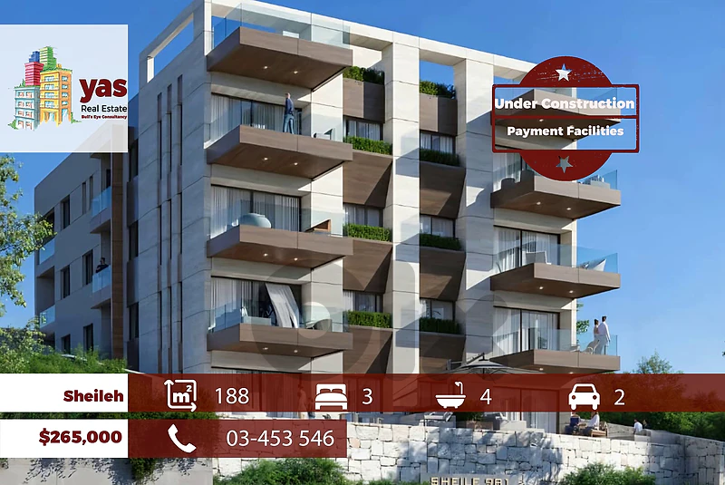 Sheileh 188m2 | Under Construction | Pyt Facilities | Calm Area | TO