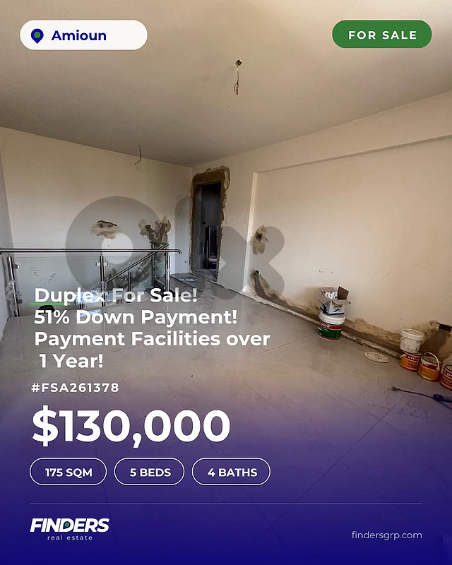 Duplex for sale in Amioun! شقة دوبلكس للبيع في أميون!