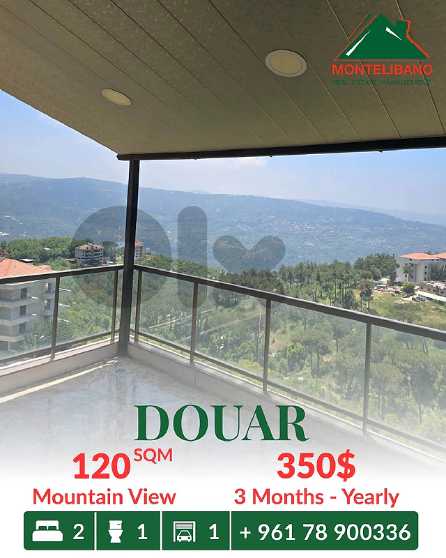 120 sqm Apartment For Rent in Douar دوار with Mountain View