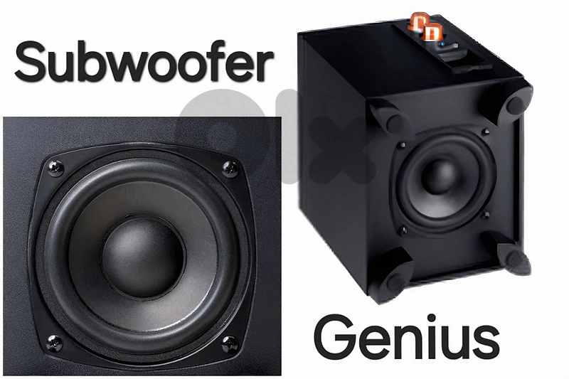 Genius surround system
Subwoofer + 2 speakers
Super bass
Very clean