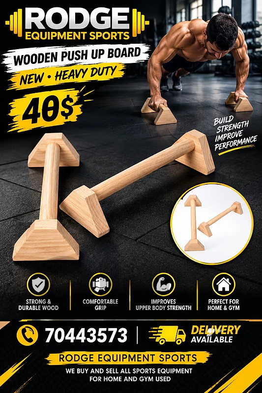 Wooden push up board new heavy duty
