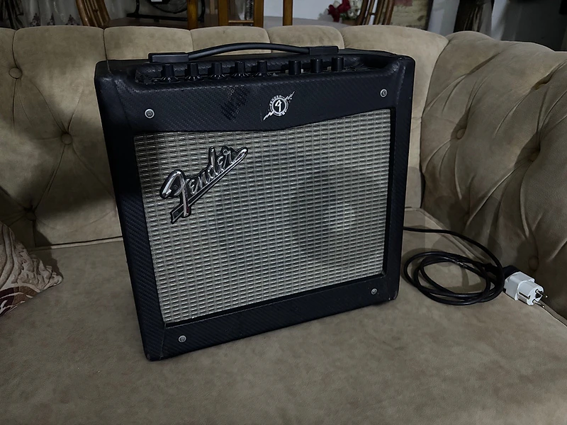 Fender amp electric guitar