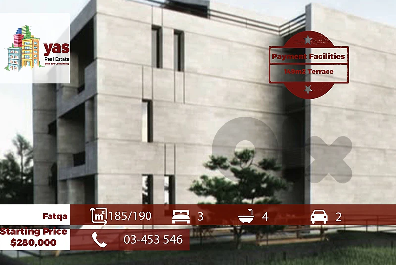 Fatqa 185m2 | 190m2 | 149m2 Terrace | Payment Facilities | EH