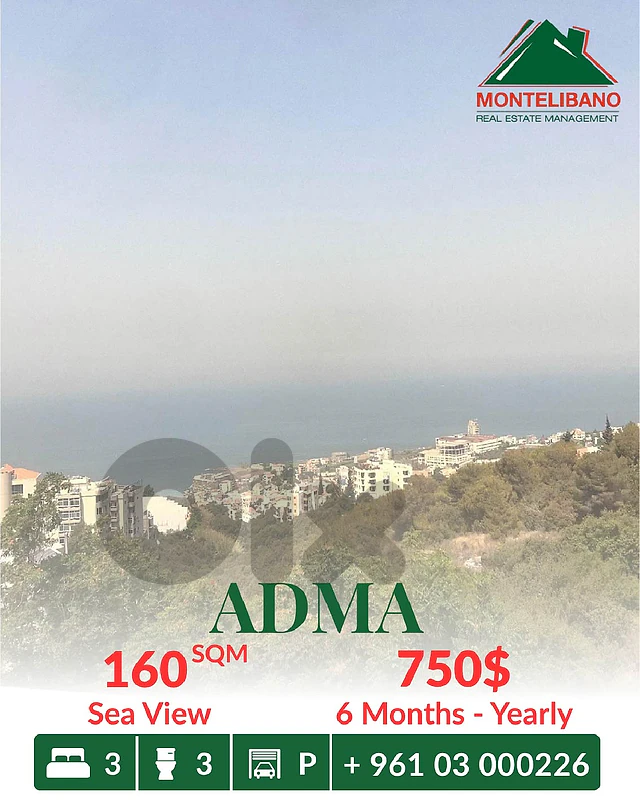 Fully Furnished 160 sqm Apartment For Rent in Adma with Open Sea View Fully Furnished 160 sqm Apartment For Rent in Adma with Open Sea View