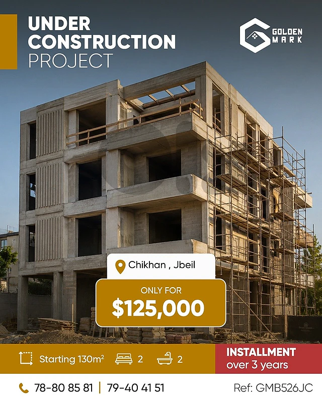 GM526JC- Under Construction Project In Chikhane Jbeil - مشروع للبيع
