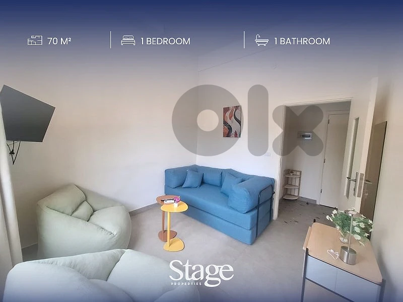 Furnished Apartment in Mar Mkhayel | 1 Bedroom & Balcony