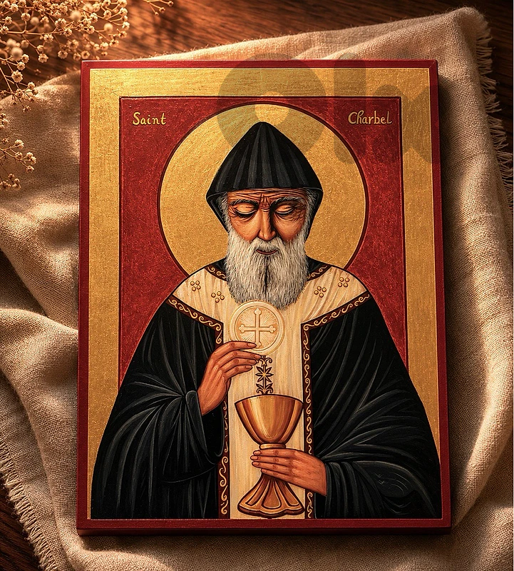 Religious Icons Hand Painted with 14k Gold & Paintings