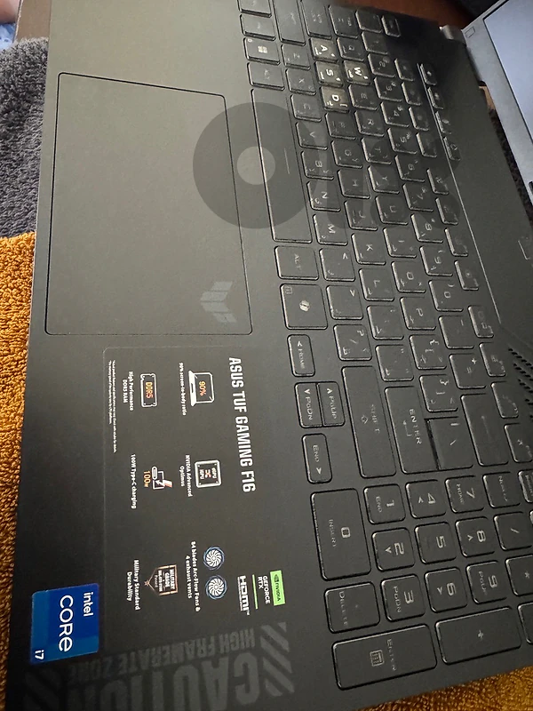 ASUS TUF Gaming F16 Model: FX607VU-RL031W