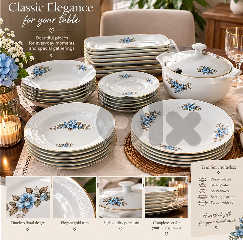 vintage dinner set