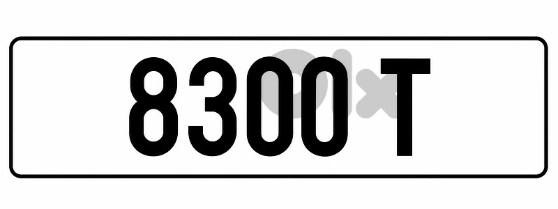 Plate Number 8300T