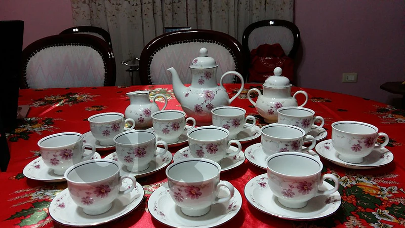 Set Tasses café Antiques 60 ans Neuf