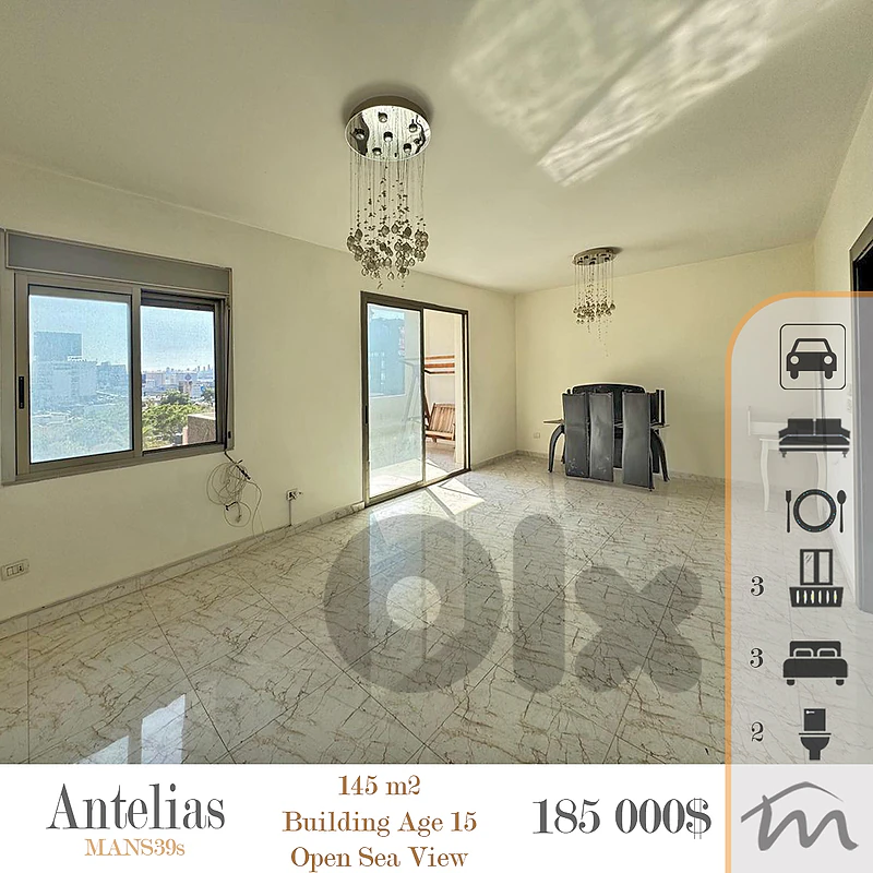 Antelias | Building Age 15 | Prime Location | Open Sea & Mountain View