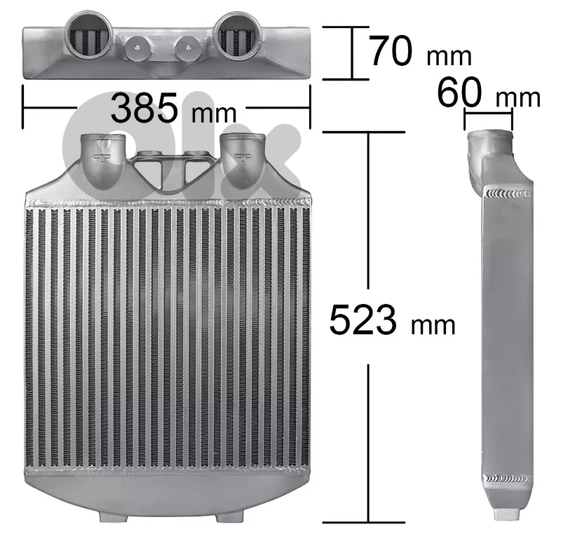 Aftermarket large intercooler