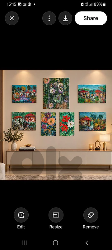 لوحات مميزه رسم  بسعرى مغري 155$