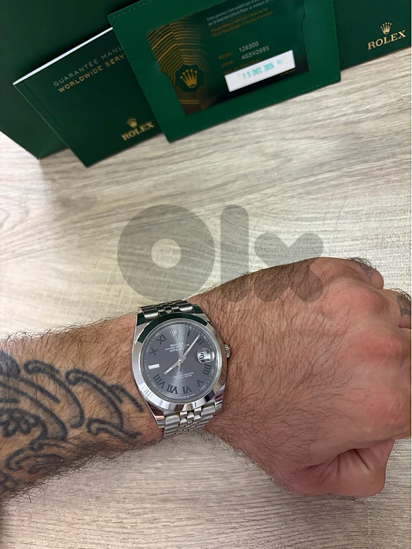 ROLEX DATEJUST 41 – Wimbledon/Roman Grey Dial – FULL SET – 2024