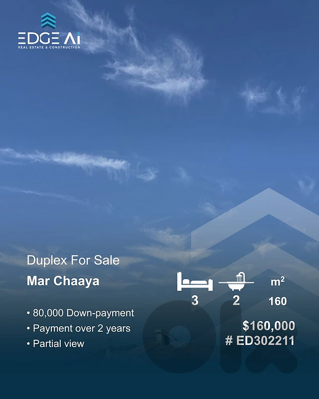 Duplex for Sale | Mar Chaaya

Ref: #ED302211