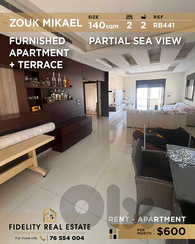 Apartment for rent in Zouk Mikael RB441 شقة  للإيجار في زوق مكايل