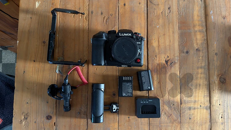 Lumix gh6 with accessories