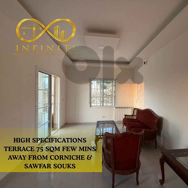Sawfar Brand New Apartment + 75 SQM Terrace | Only $120K