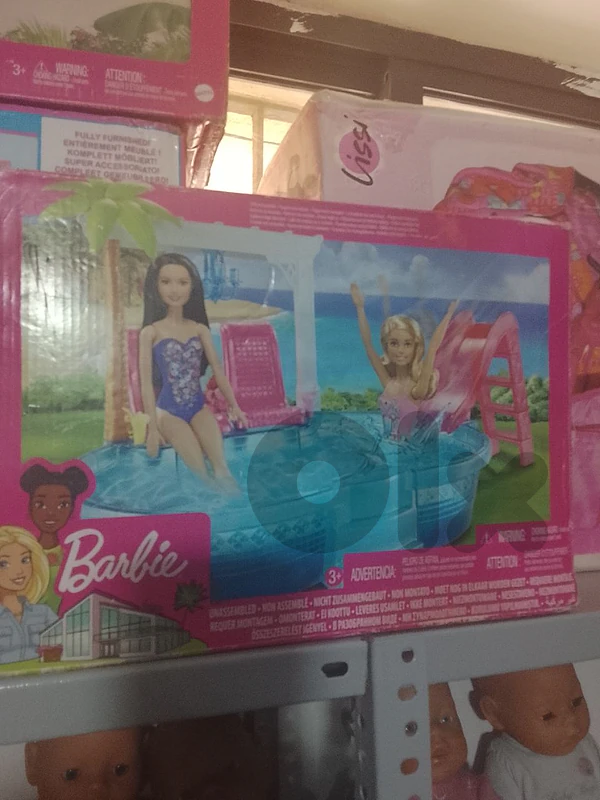 barbie dolls pool